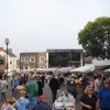 Lower Market Place, Ilkeston, Derbyshire on Market Day.