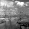 Dedham Vale Bridge and Meadows. Dedham, Essex