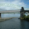 Approaching bridges on the Manchester ship canal