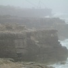 Portland Bill, Dorset on a gloomy March day.