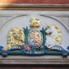 The Georgian Royal Arms on the old Shire Hall, St Marys Gate, Derby
