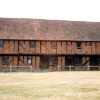 Moot Hall Museum, viewed from the south. Stands on Elstow Village green