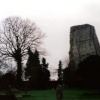 A picture of the ruins of the castle in Bridgnorth, Shropshire