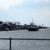 Union arrow negotiating the river Arun at Littlehampton.