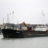 Union arrow negotiating the river Arun at Littlehampton.