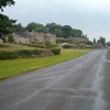 Tissington Hall in Derbyshire on a rainy day