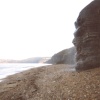 Charmouth - Waterfall at the beach