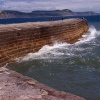 The Cobb, Lyme Regis, made famous by Meryl Streep in 'The French Lieutenant's Woman'.