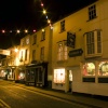 The High Street at Christmas, Kington, Herefordshire.