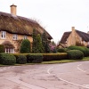 Thatched homes in the village of Chipping Campden, Gloucestershire