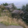 Beautiful rock formation on Helsby Hill.