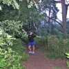 Jogging to tunes on Helsby Hill.