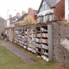 Bookmarket near the castle of Hey on Wye. - Picture taken July 2003