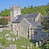 A view of West Dean church, West Sussex, taken from West Dean College.