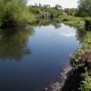 River Tame at Kingsbury water park, Kingsbury, Warwickshire.
