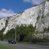 The chalk cliffs, Lewes, Sussex. Sept. 2005