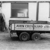 dog in trailer at Flamborough, East Yorkshire