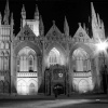 Peterborough Cathedral by night