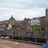 Seahouses, Northumberland. A view of the town from the docks
