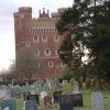 Tattershall Castle from the Churchyard