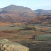 Looking across Eskdale from Birker Moor, towards the Scafells.