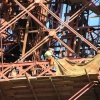 working on the tower