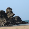 What does this rock remind you of? Porthcothan Bay, Cornwall.
