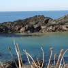 Coastline at low tide, near Porthcothan, Cornwall.
