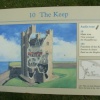 One of the signs at Scarborough castle