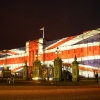 Buckingham Palace, London. Taken around Christmas 2003 during a light show.