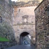 Inside Edinburgh Castle.
