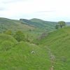 A nice view coming out of the Blue John Cavern, in Castleton, Derbyshire. (04-05-2006)