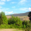 Walking trail in the College valley, Cheviot hills, Northumberland.