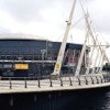 Millennium Stadium and River Taff in Cardiff