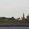 A view of TYNEMOUTH PRIORY & COLLINGWOODS MONUMENT as seen from SOUTH SHIELDS