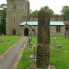 8th century stone cross-shaft, Bradbourne, Derbyshire