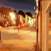 Kendal town centre at night.