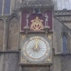 The clock of the Cathedral in Wells