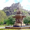 View of Edinburgh Castle from Princes St Park