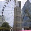 Reflection of the Millenium Wheel in Birmingham.