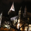 Rochester Cathedral (Kent) by night.