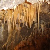 Stalagtites in Treak Cliff Cavern, Derbyshire, UK