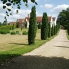 Hendred House viewed from the Catholic church. East Hendred