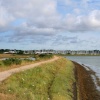 Sea Wall heading towards Yacht Haven, Lymington, Hampshire