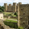 View of Hardwick Hall (NT) from Hardwick Old Hall (EH), Derbyshire
