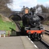 Leicester North Station on the Great Central Railway, Leicestershire.