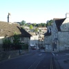 Looking down St.Margarets street across railway bridge towards city centre