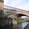 Rochdale Canal in Manchester looking towards Deansgate.