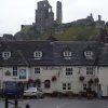Corfe Castle in Corfe, Dorset