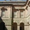 Detail of the central courtyard, Lyme Park, Cheshire